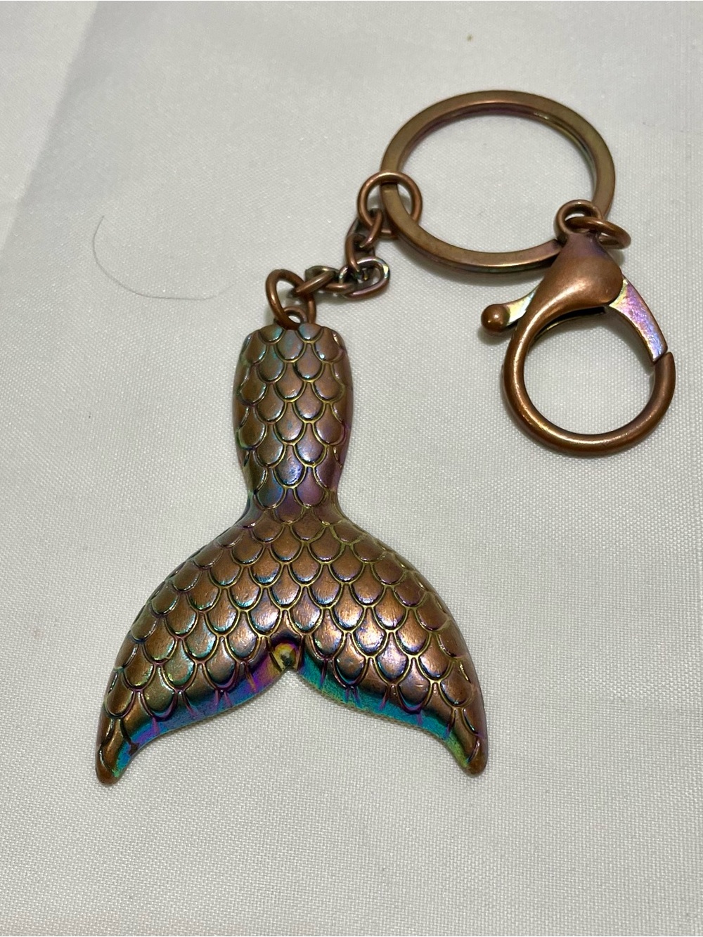 Bag Charm/Keychain - Iridescent Mermaid Tail 🧜‍♀️Unique 🧜🏼‍♀️